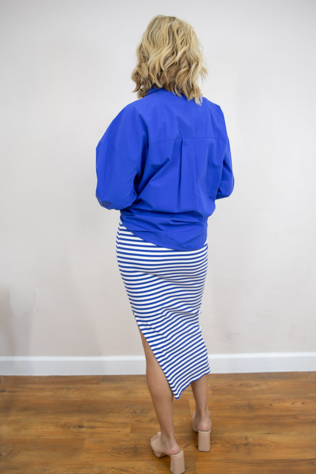 Blue Coast Button Up Top