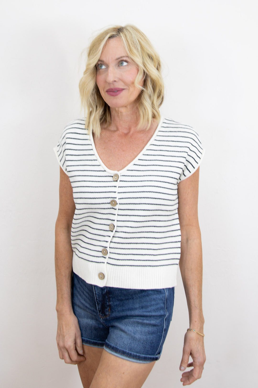 Lake House Stripe Cardigan