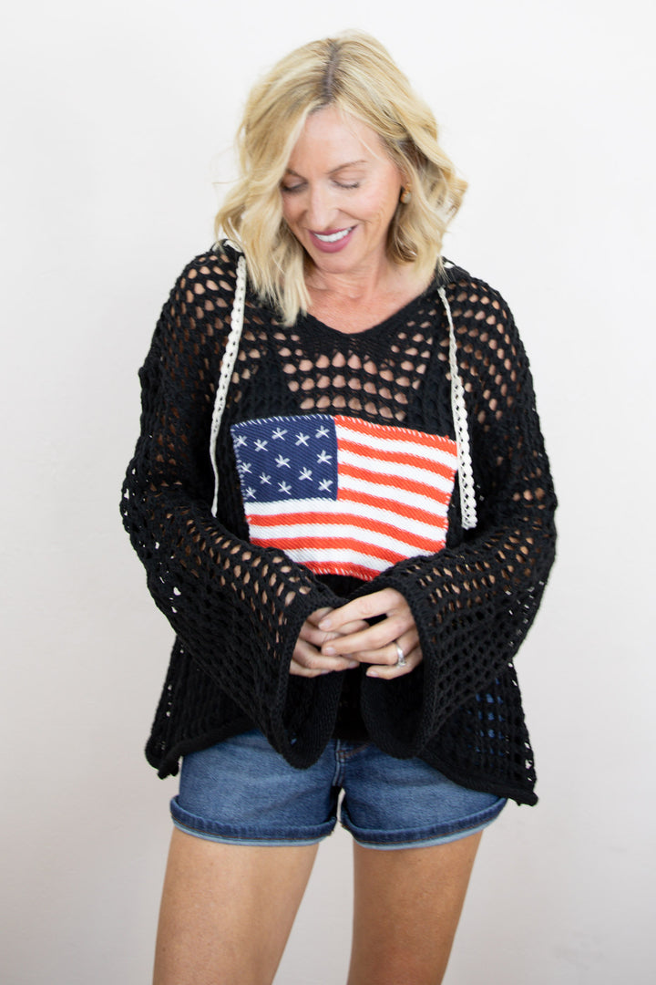 Stars and Stitches Hoodie Sweater