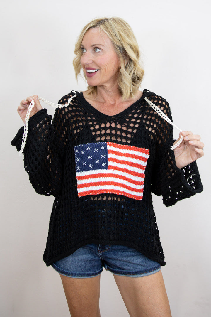Stars and Stitches Hoodie Sweater