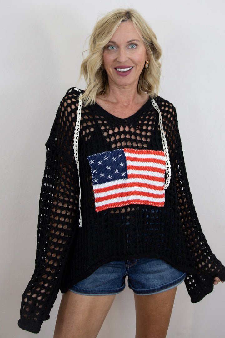 Stars and Stitches Hoodie Sweater