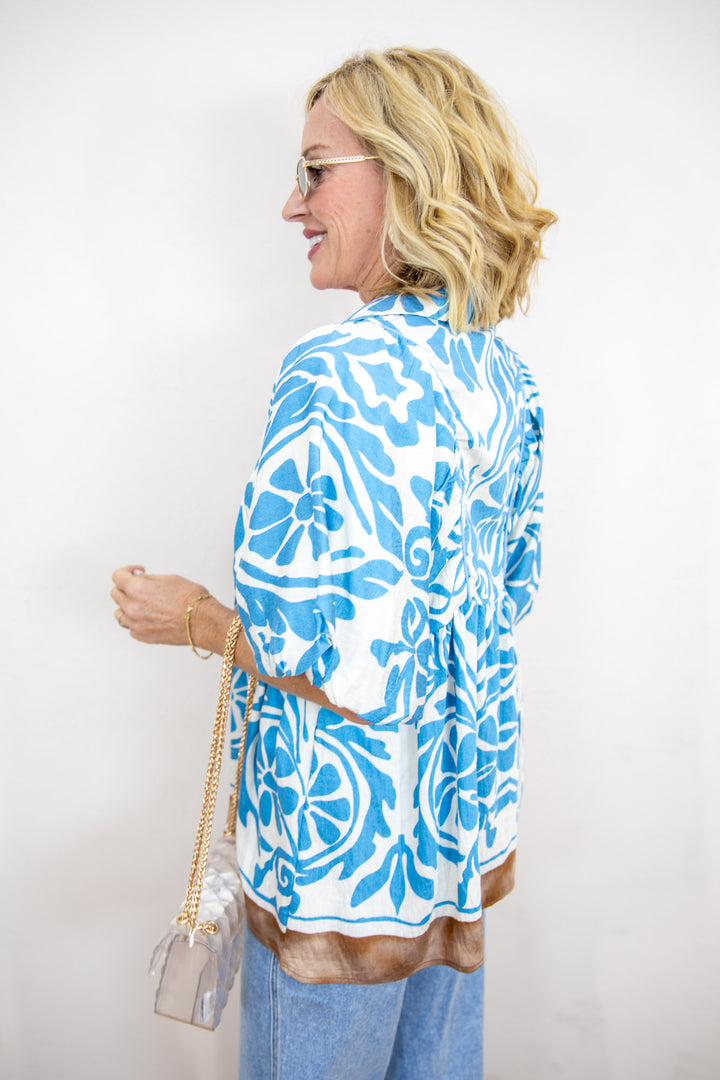 Blue Haven Textured Top