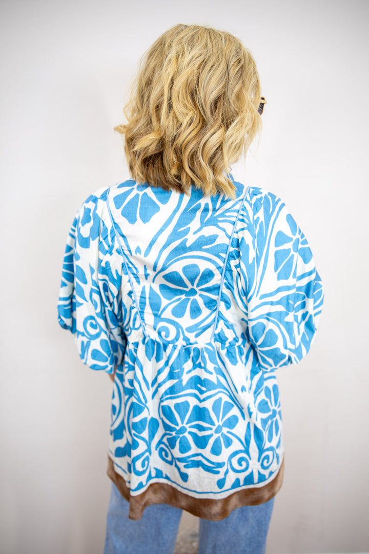 Blue Haven Textured Top