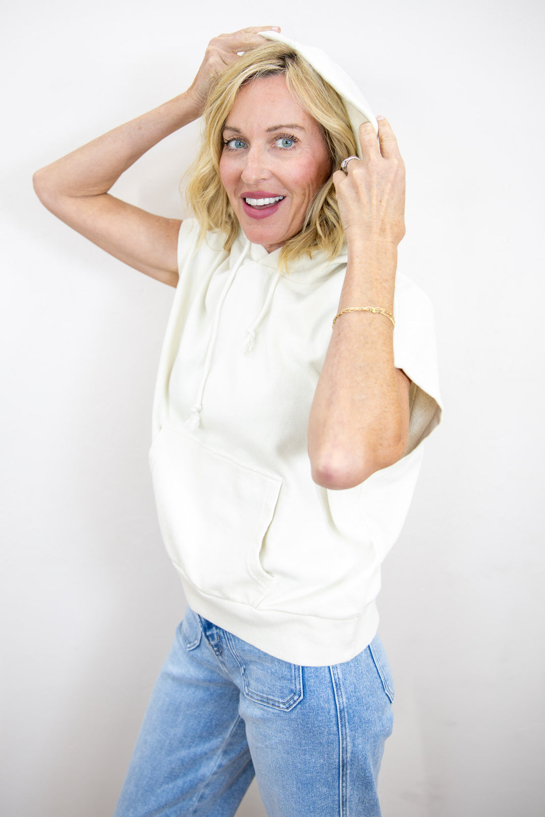 Blush Breeze Hooded Top