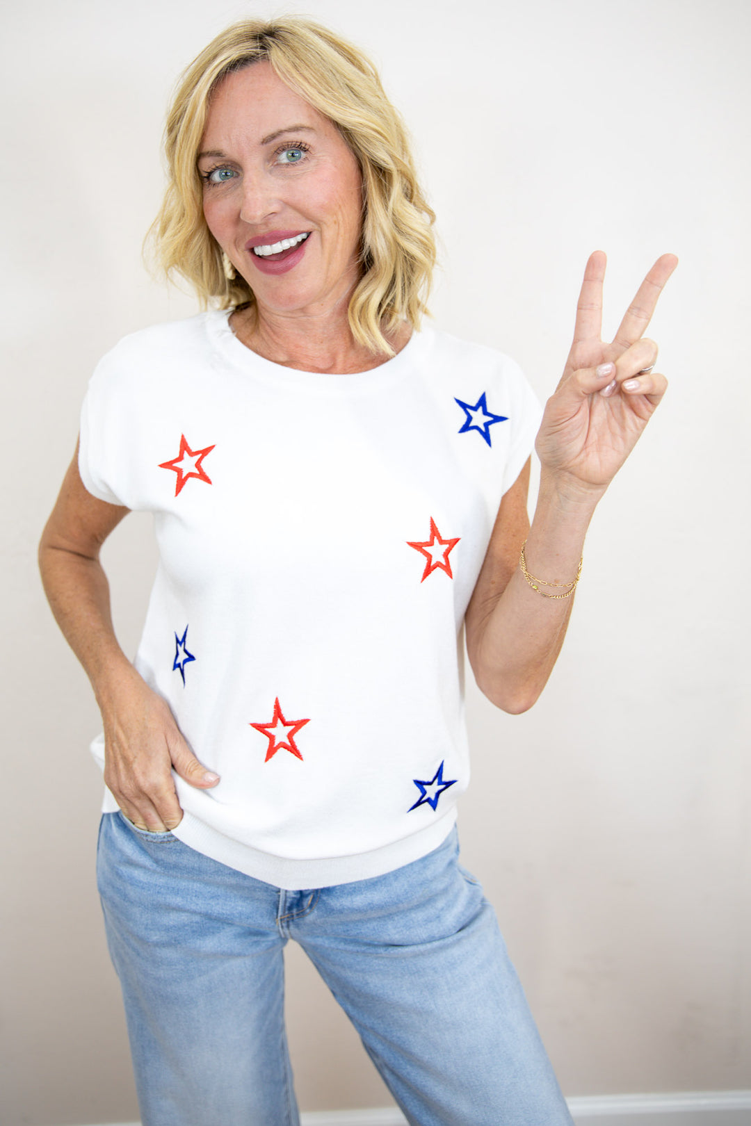 Star Spangled Knit Top