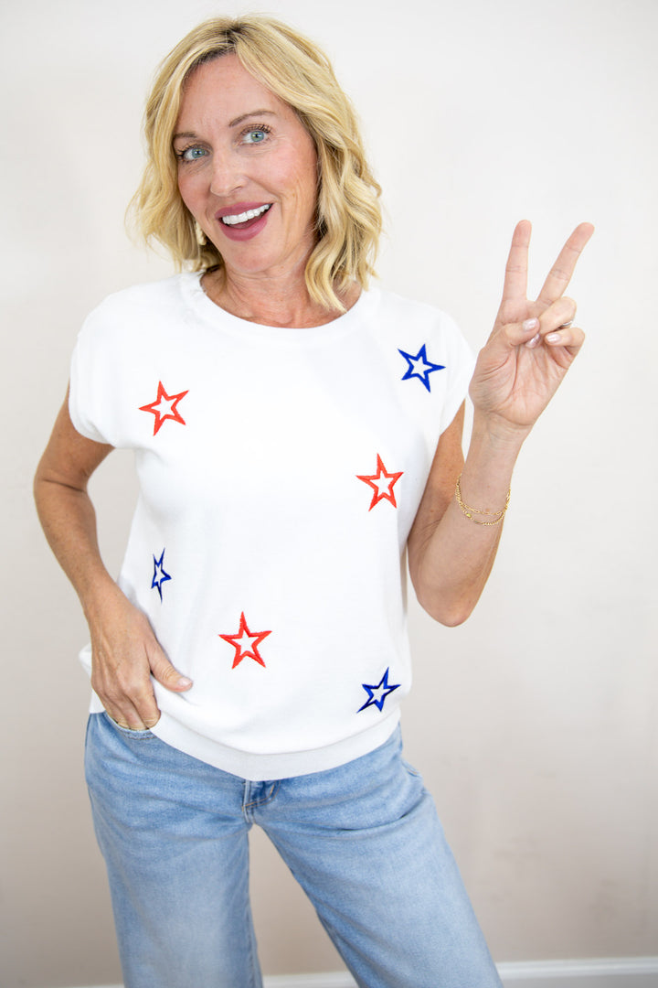 Star Spangled Knit Top