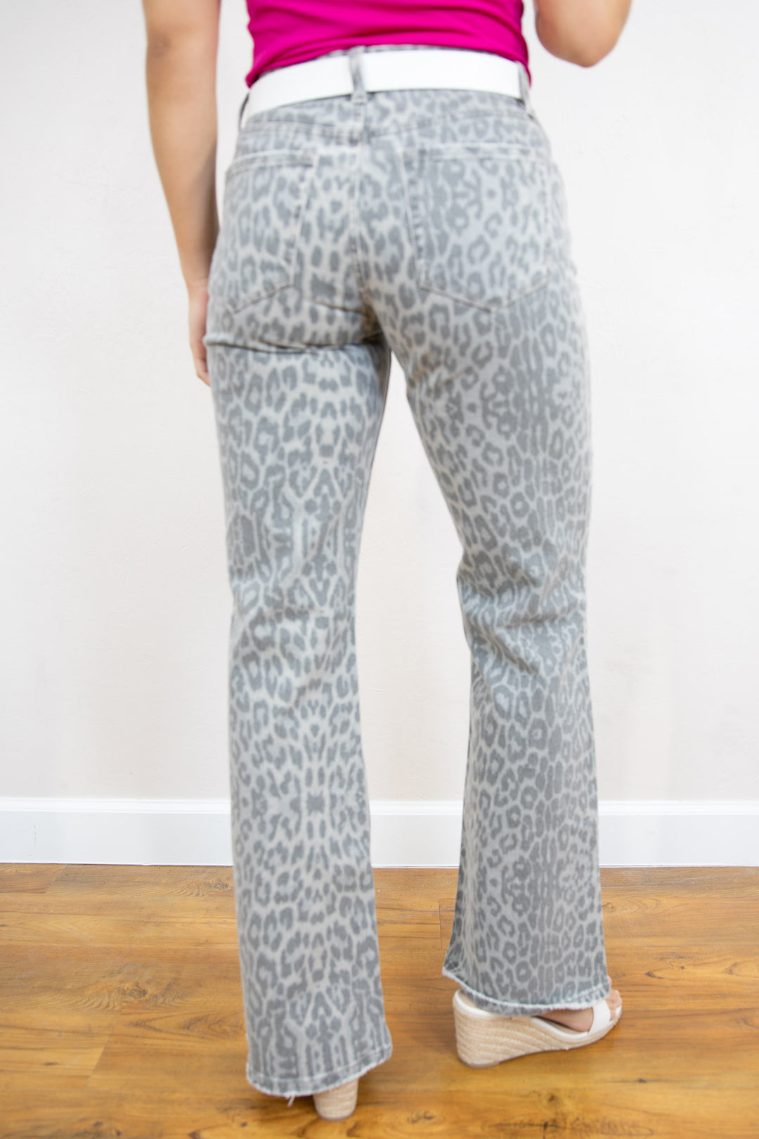 Leopard Flare Jeans