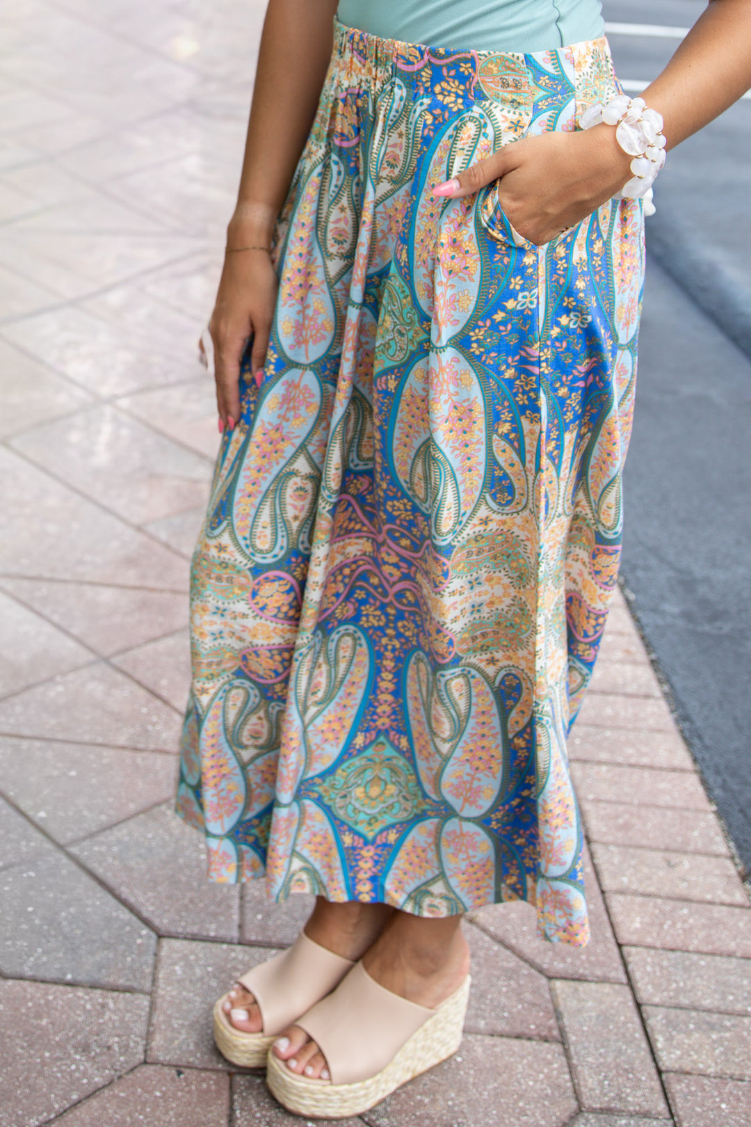 Double Take Wide Leg Pull On Pants