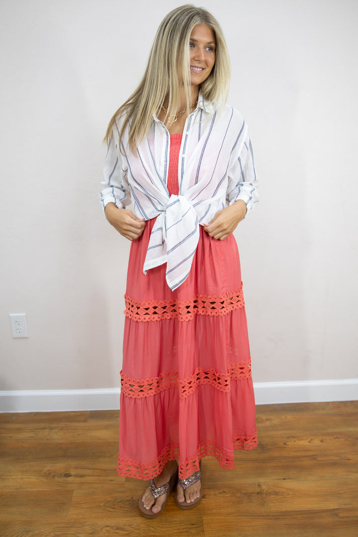 Ocean Drive Button Down Top