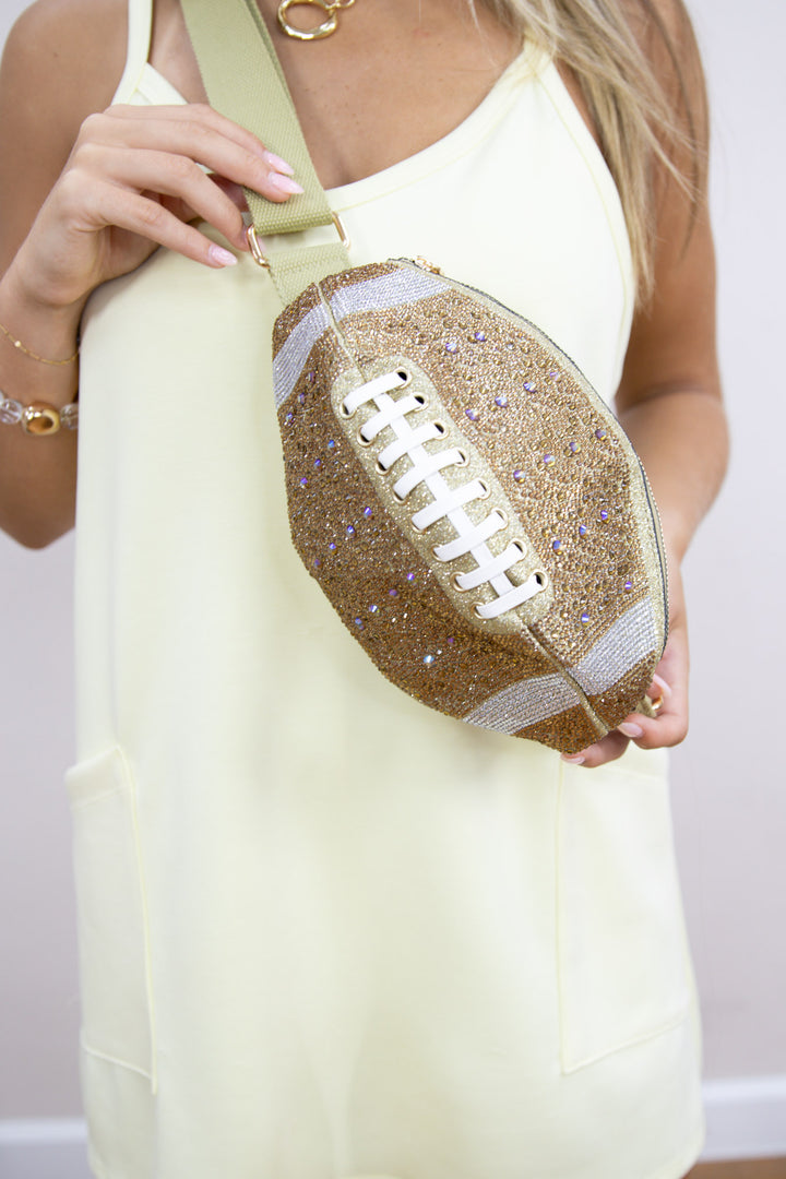 Pave Football Shape Bag