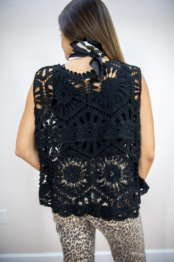 Sunlit Crochet Tank