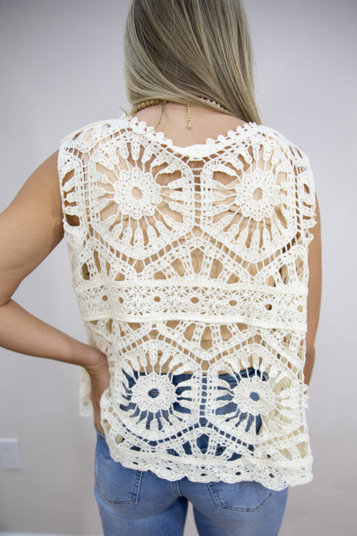 Sunlit Crochet Tank