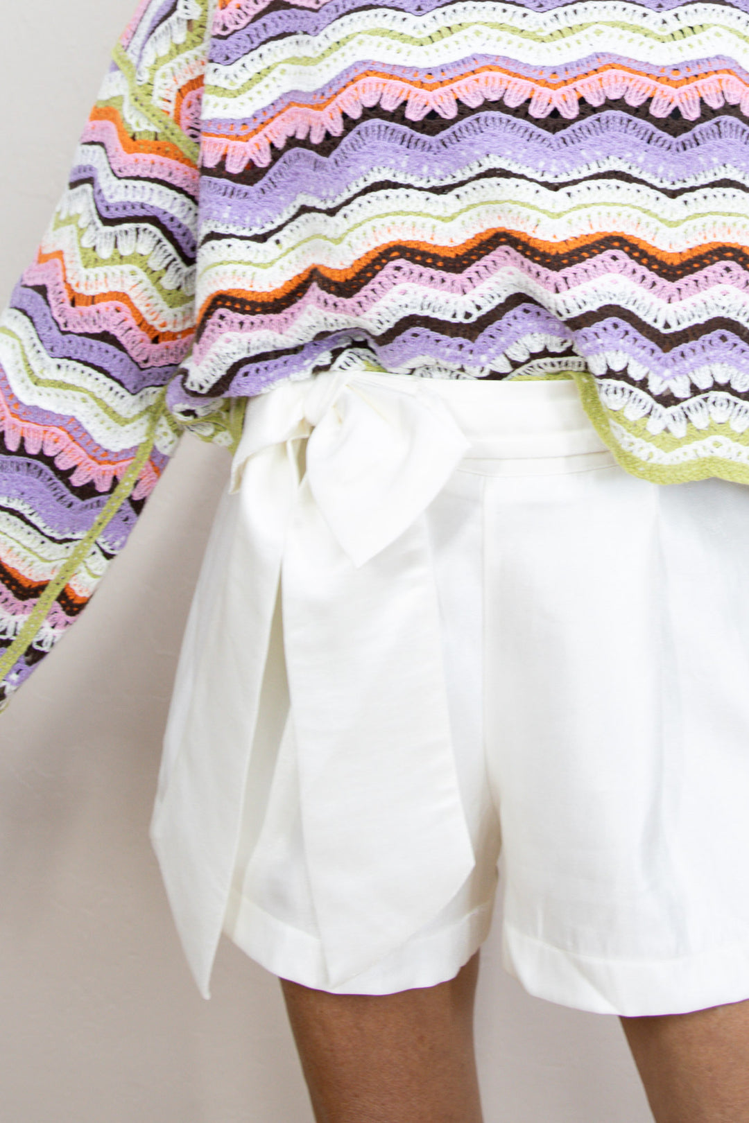 Bow Moment Pleated Shorts