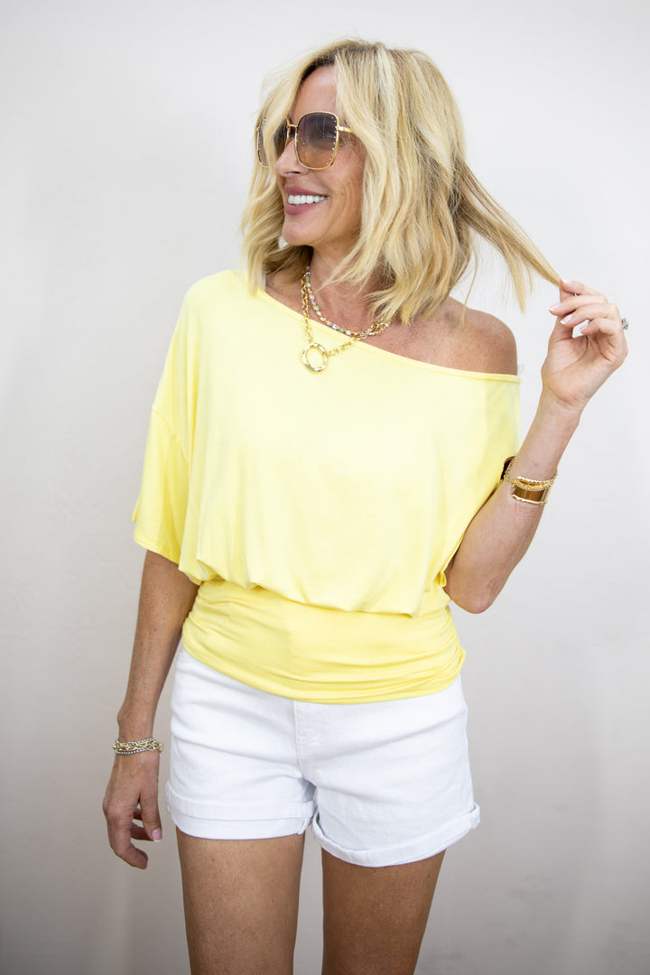 Off The Shoulder Ruched Top