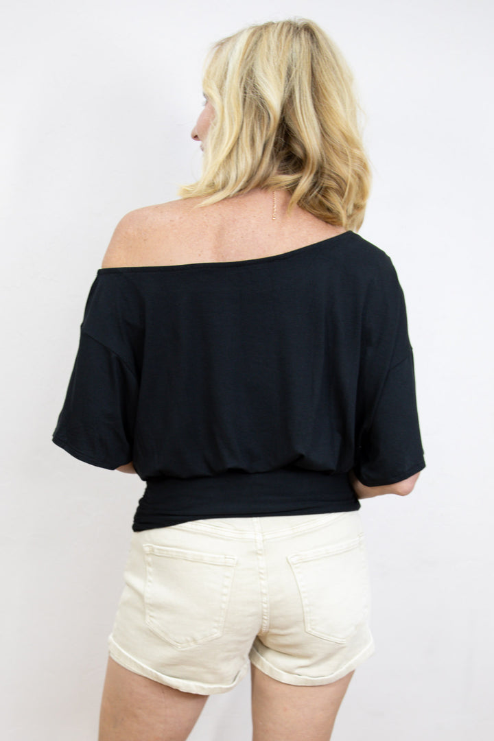 Off The Shoulder Ruched Top