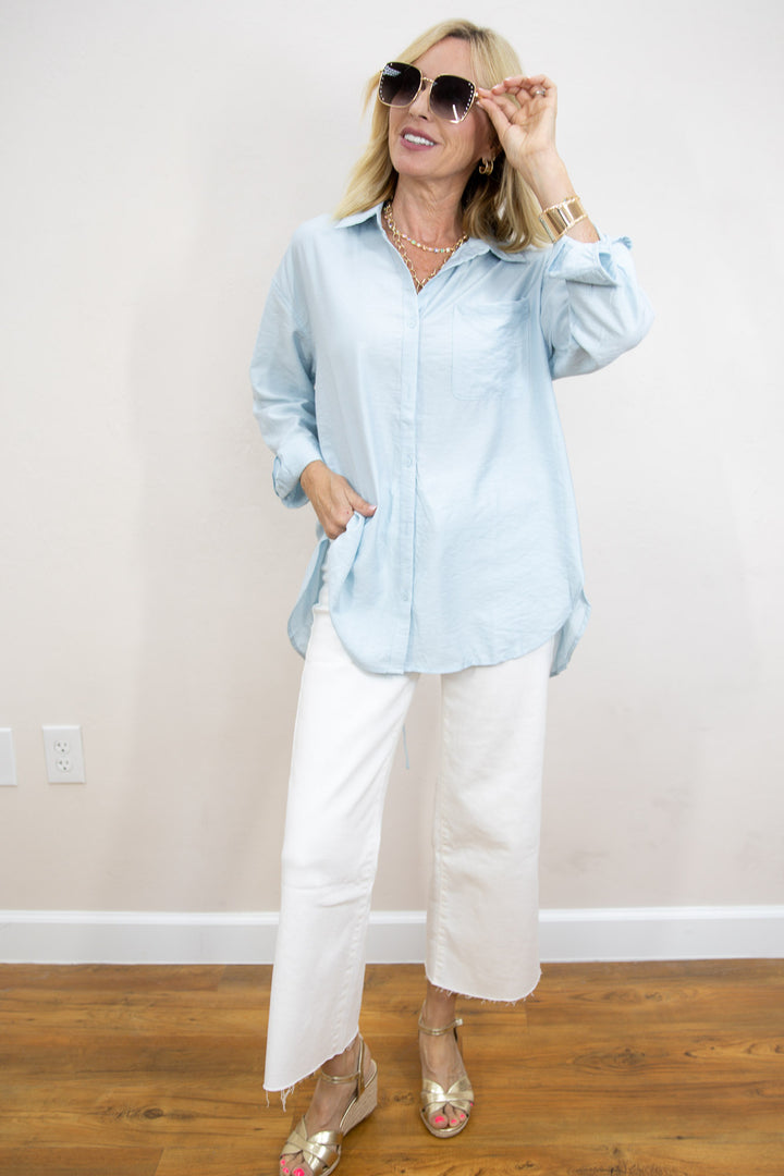 Breezy Day Back Tie Detail Shirt