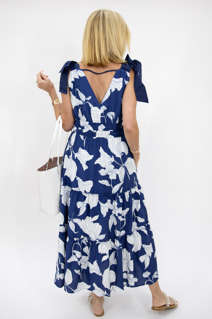 Garden Tie Midi Dress