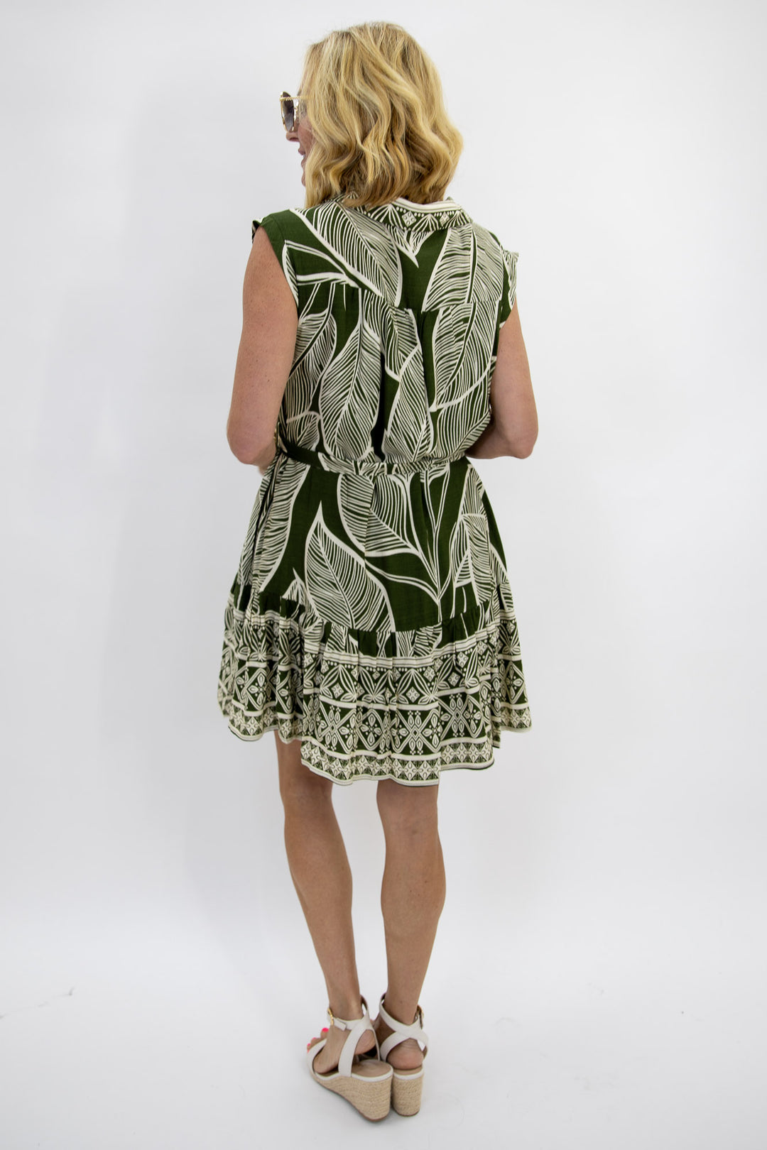 Olive Market Mini Dress