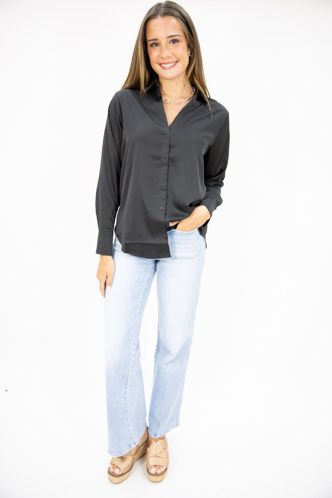 Styled Just Right Woven Top