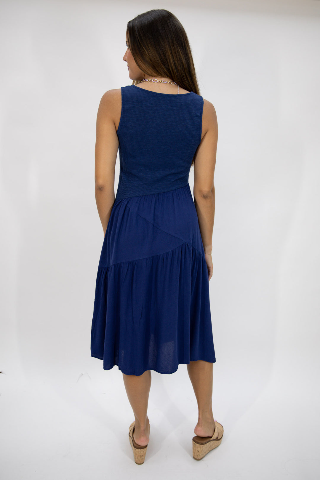 Stepping Out Tiered Midi Dress
