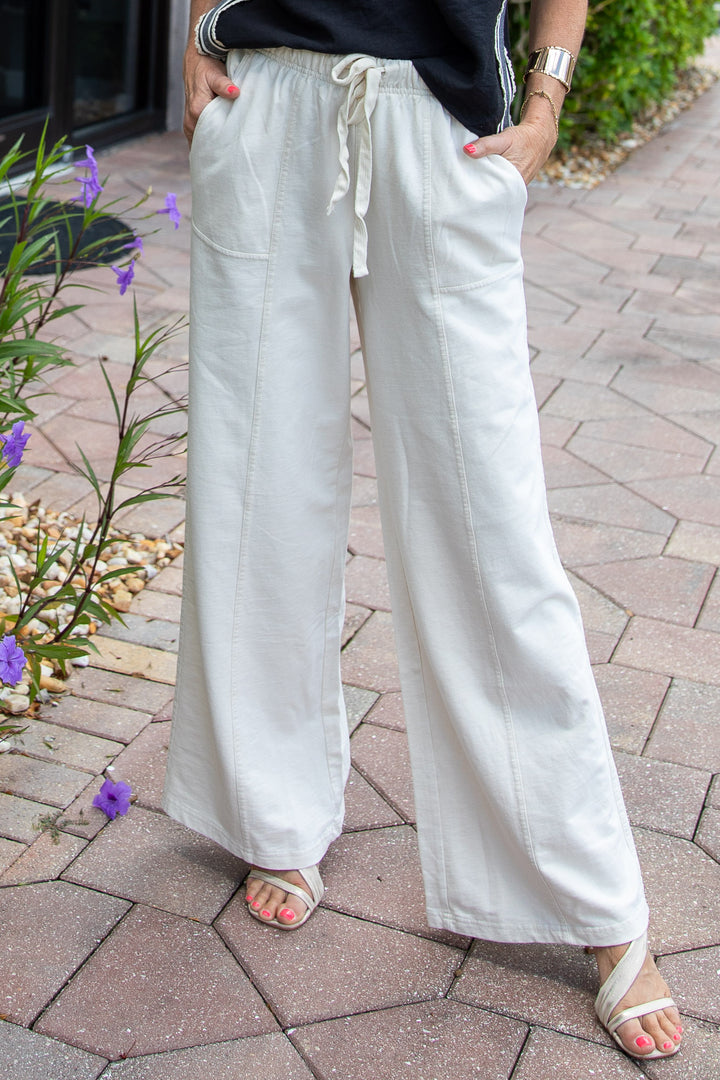 Washed Wander Wide Leg Pants
