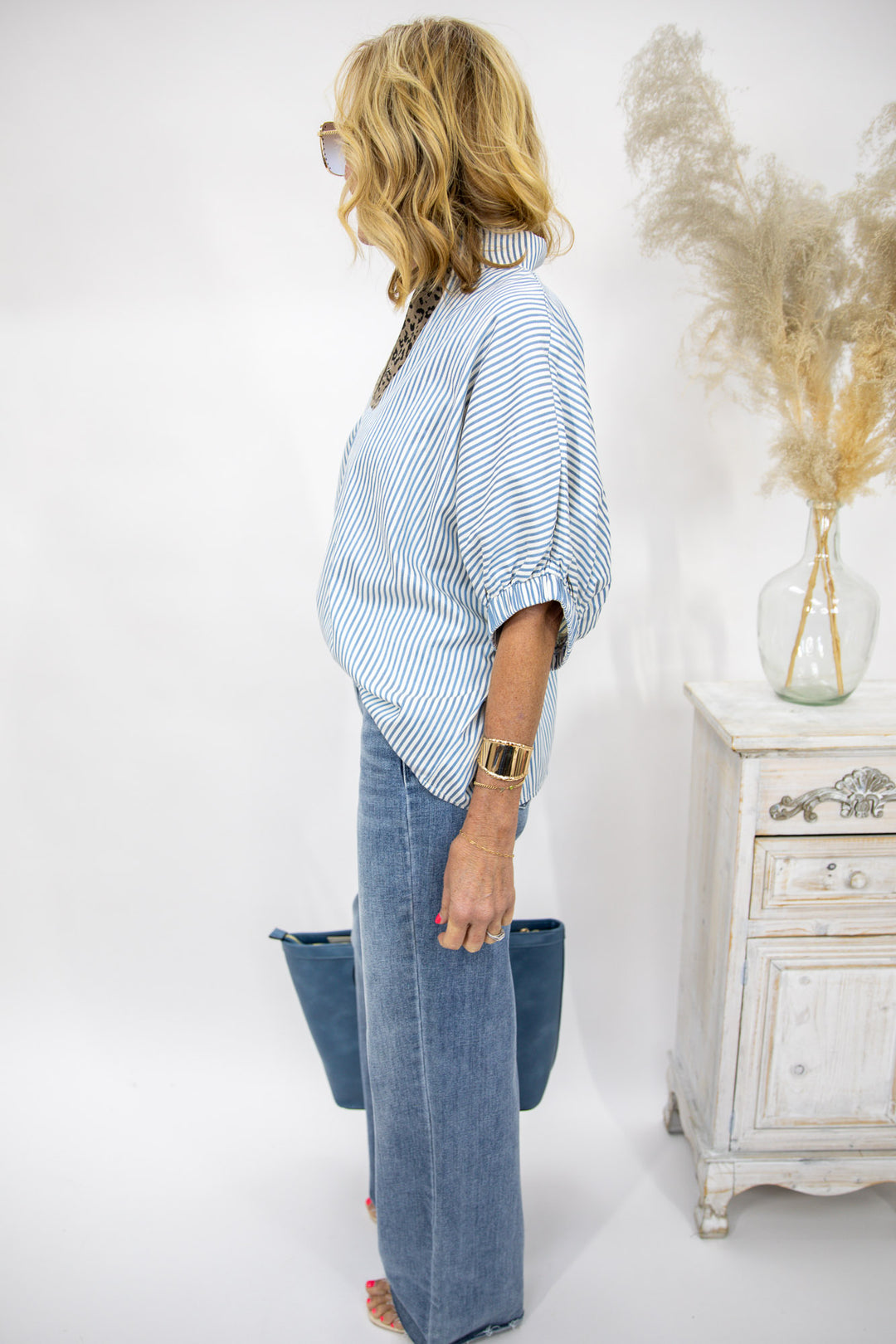 Pinstripe Charm Blouse