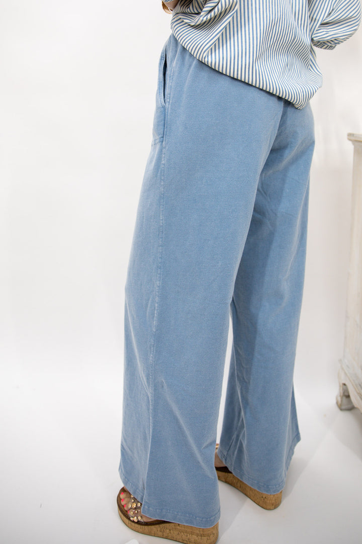 Washed Wander Wide Leg Pants