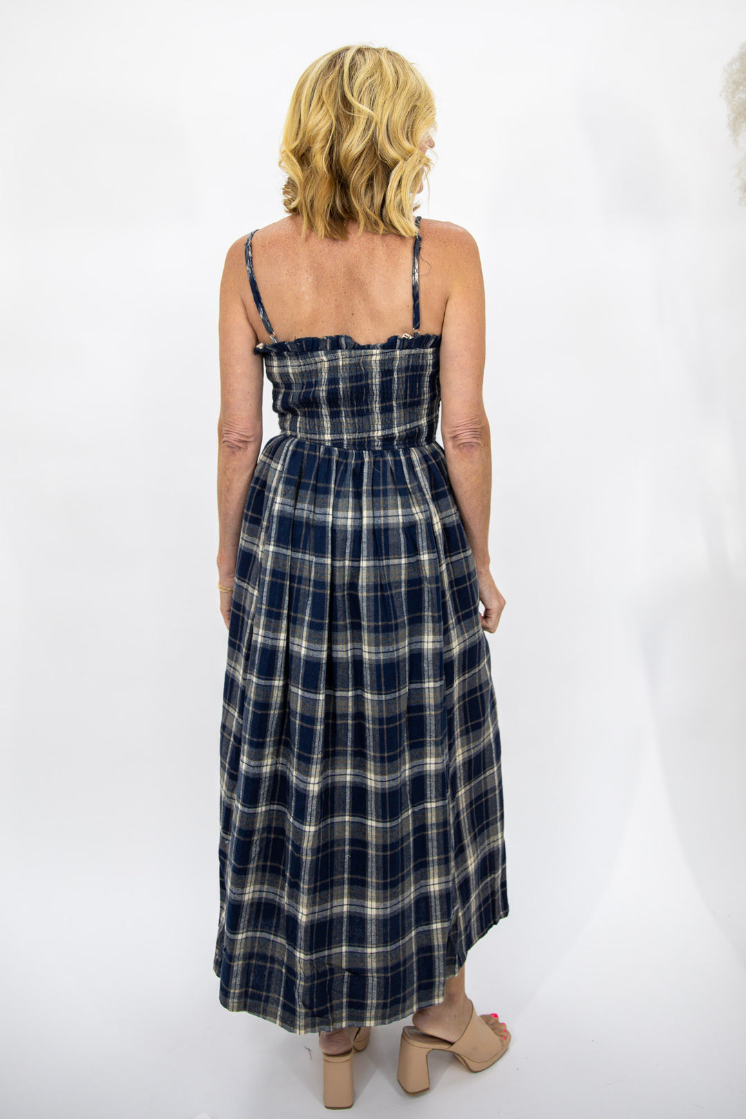Autumn Stroll Plaid Dress
