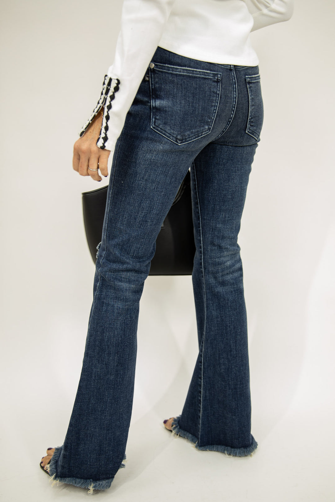 Destroy & Fray Flare Jeans