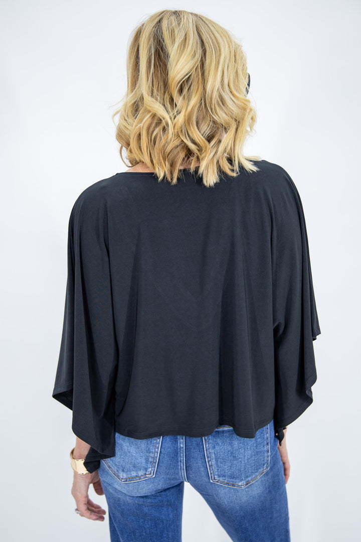 Beautifully Draped Poncho Top