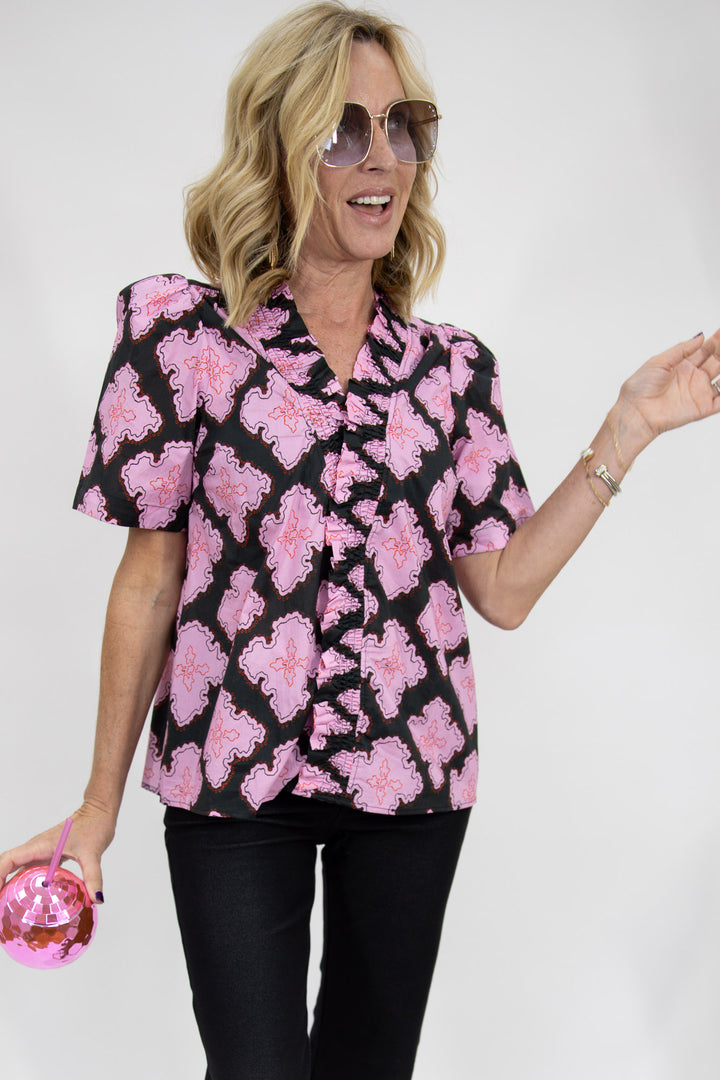 Prints Charming Ruffle Top