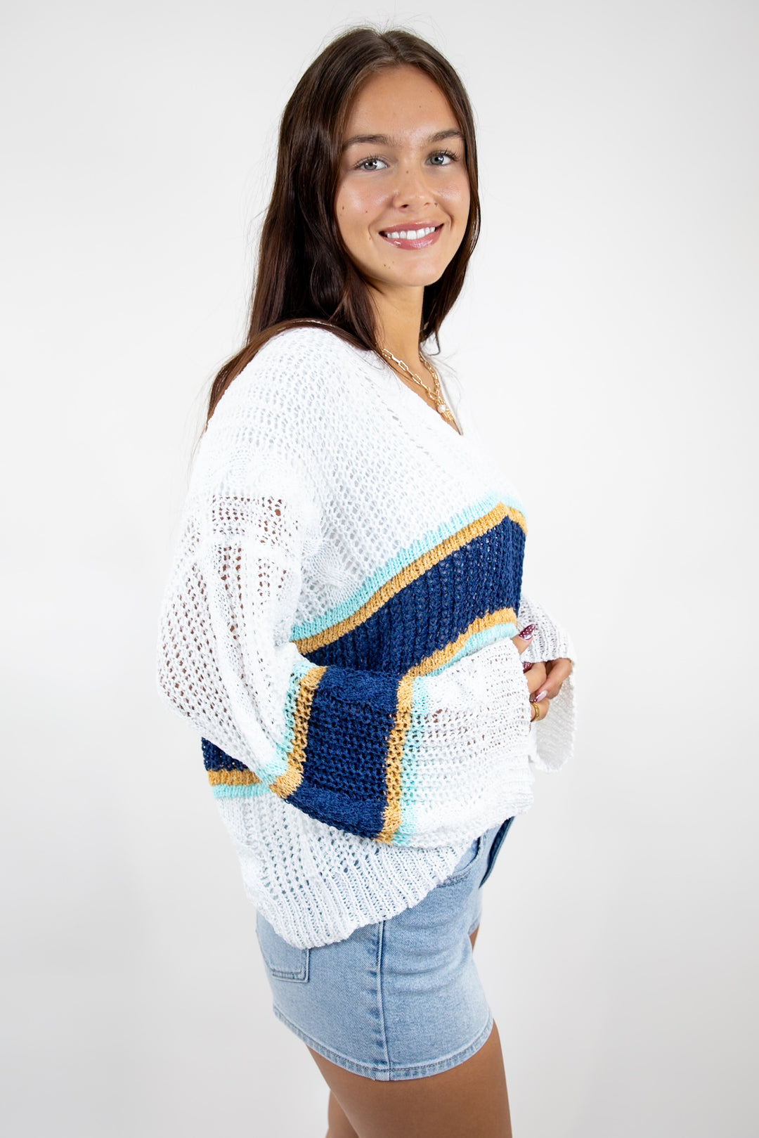 Whisper Knit Off White Sweater