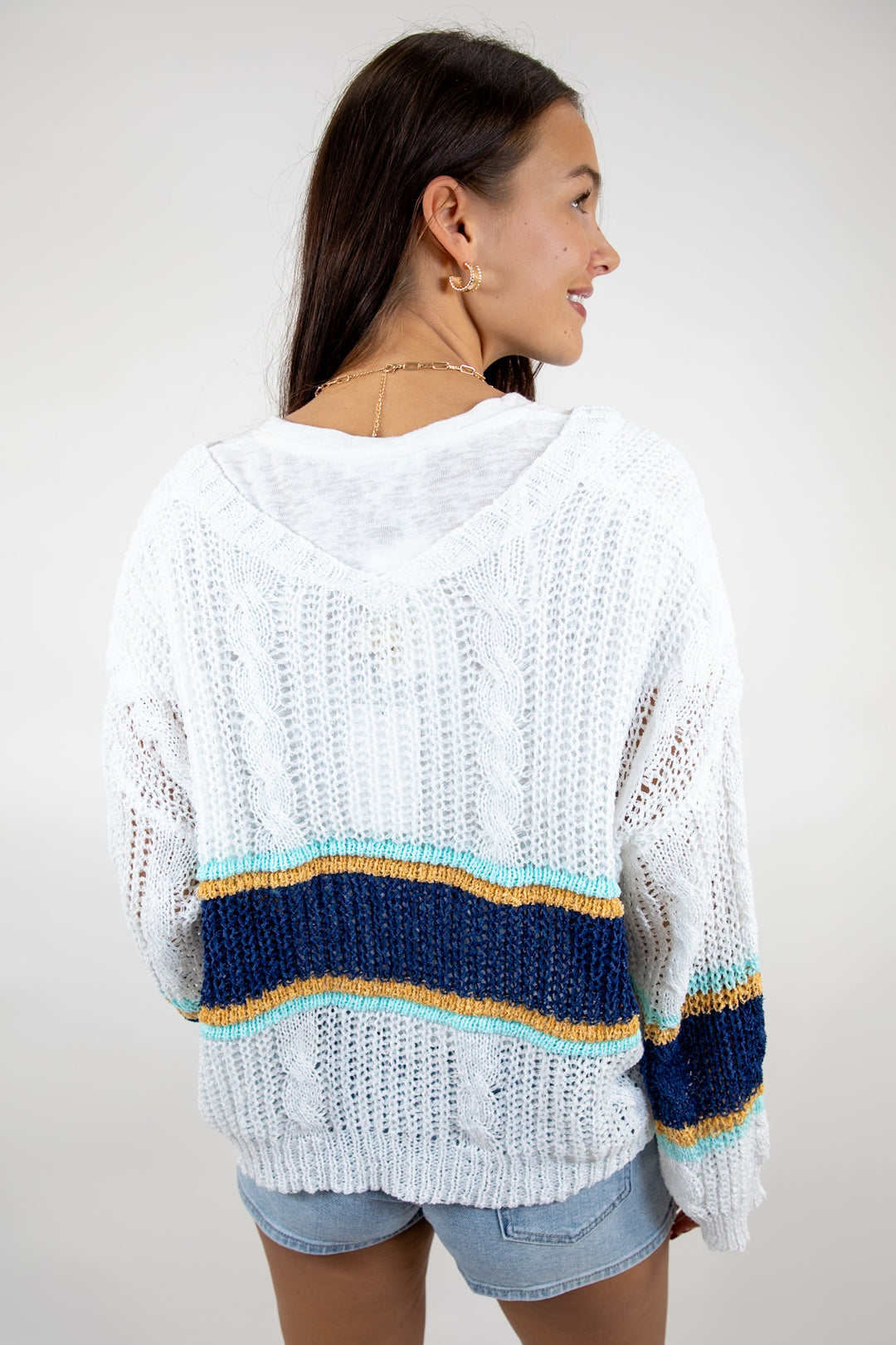 Whisper Knit Off White Sweater