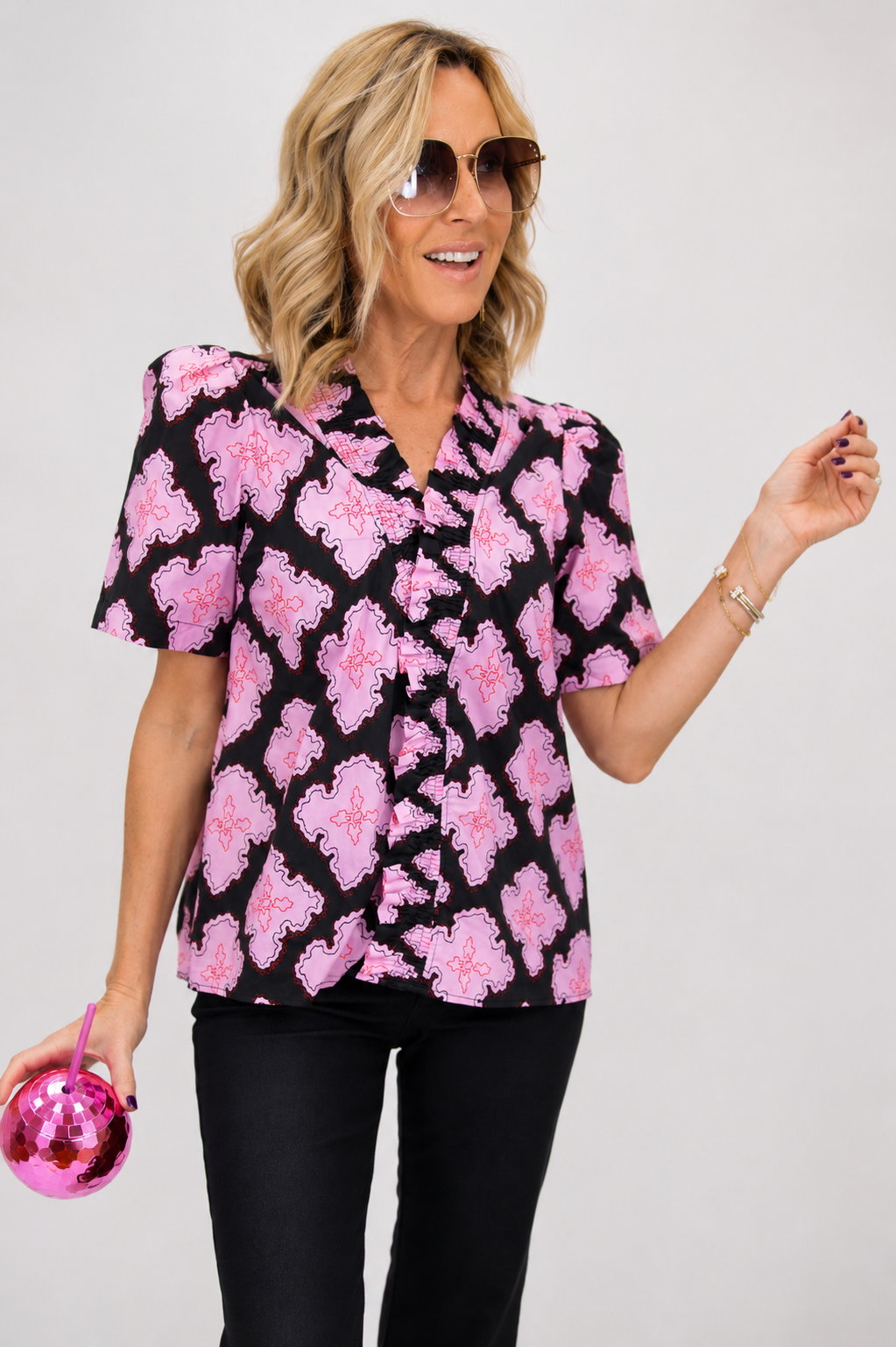 Prints Charming Ruffle Top