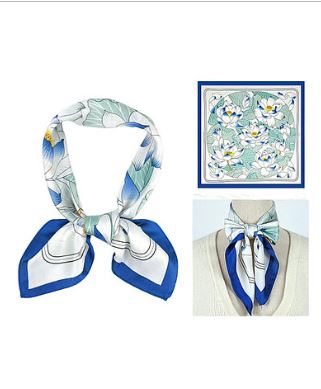 Porcelain Bloom Neck Scarf