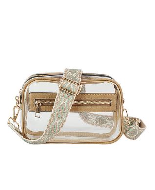 Mocha Clear Crossbody Bag