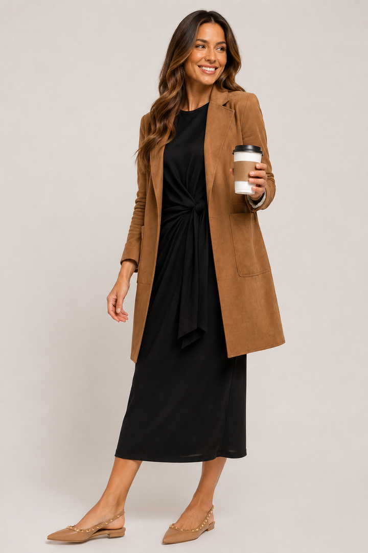 Weekend Edit Faux Suede Jacket