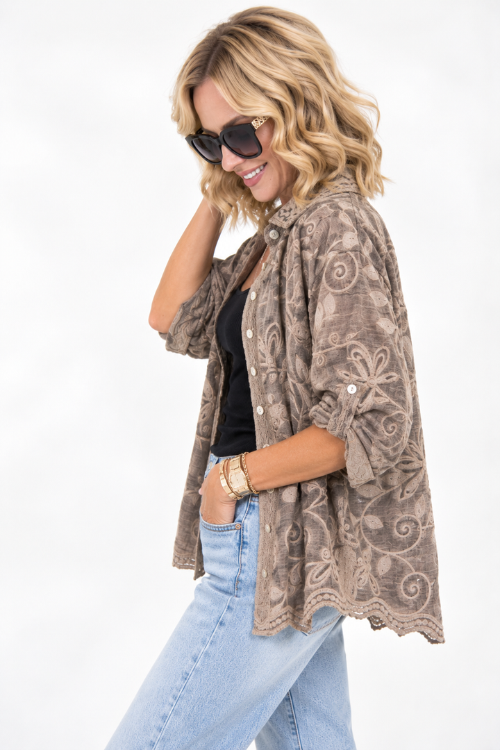 Stitched in Bloom Embroidered Blouse