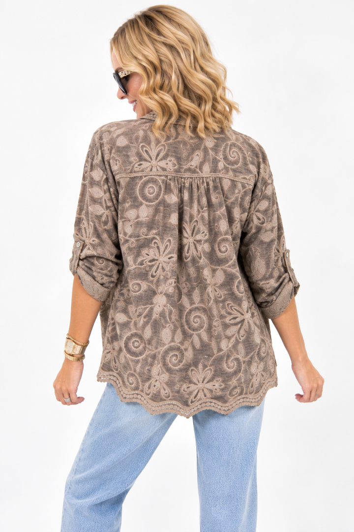 Stitched in Bloom Embroidered Blouse
