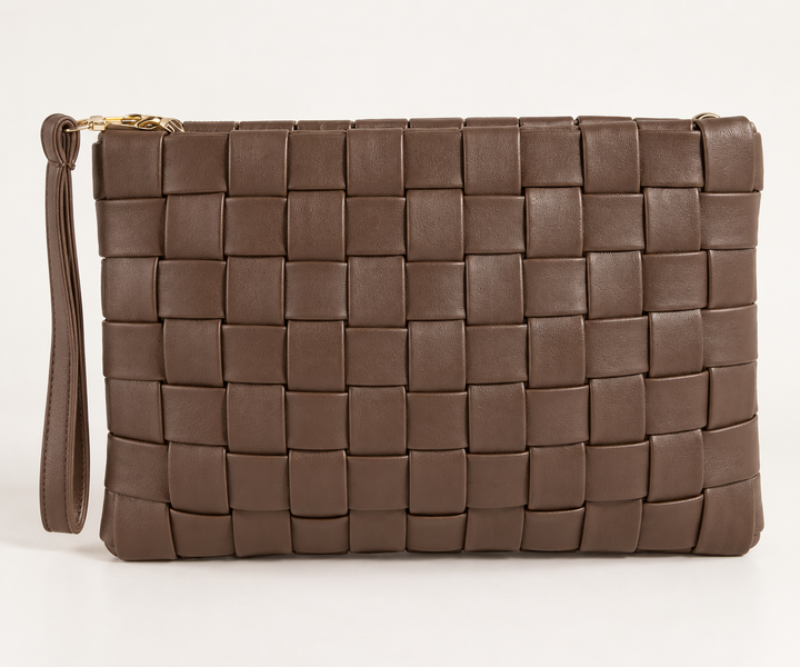 Woven Together Wristlet Clutch