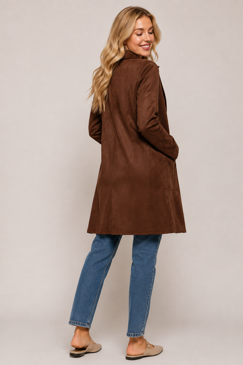 Weekend Edit Faux Suede Jacket