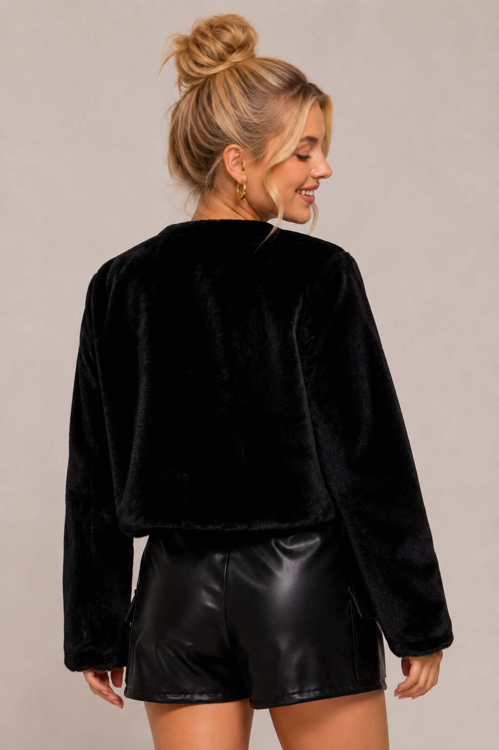 Fur the Occasion Cropped Blazer