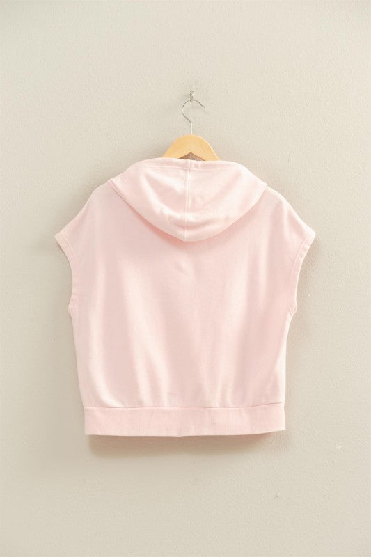 Blush Breeze Hooded Top