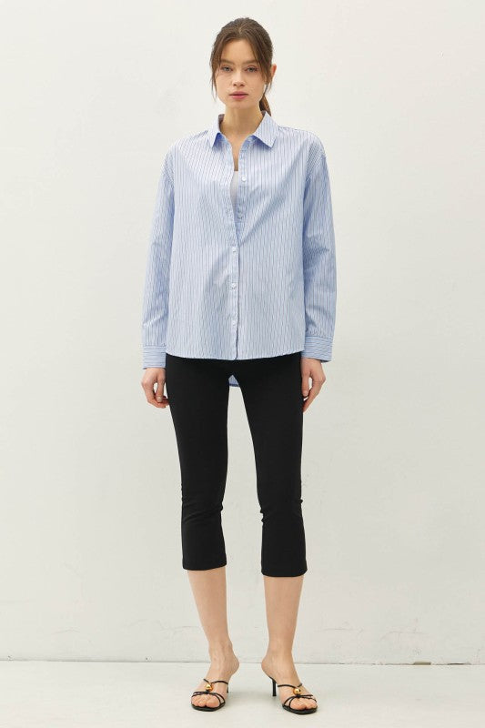 Coastal Classic Striped Button Up