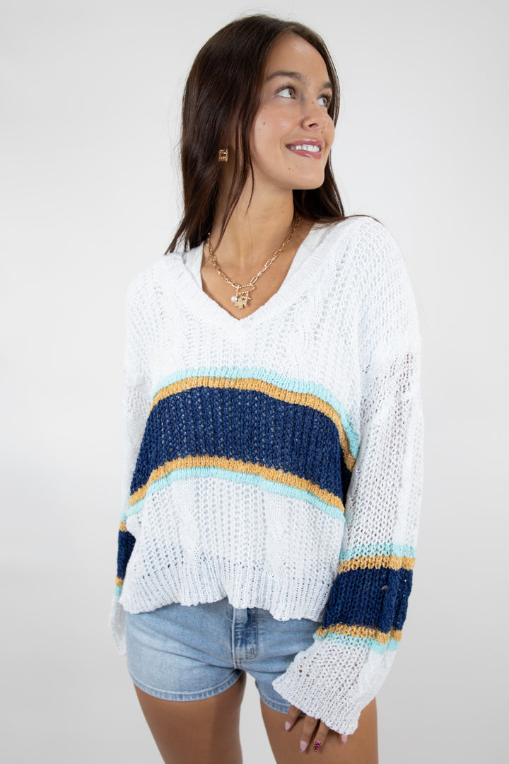 Whisper Knit Off White Sweater