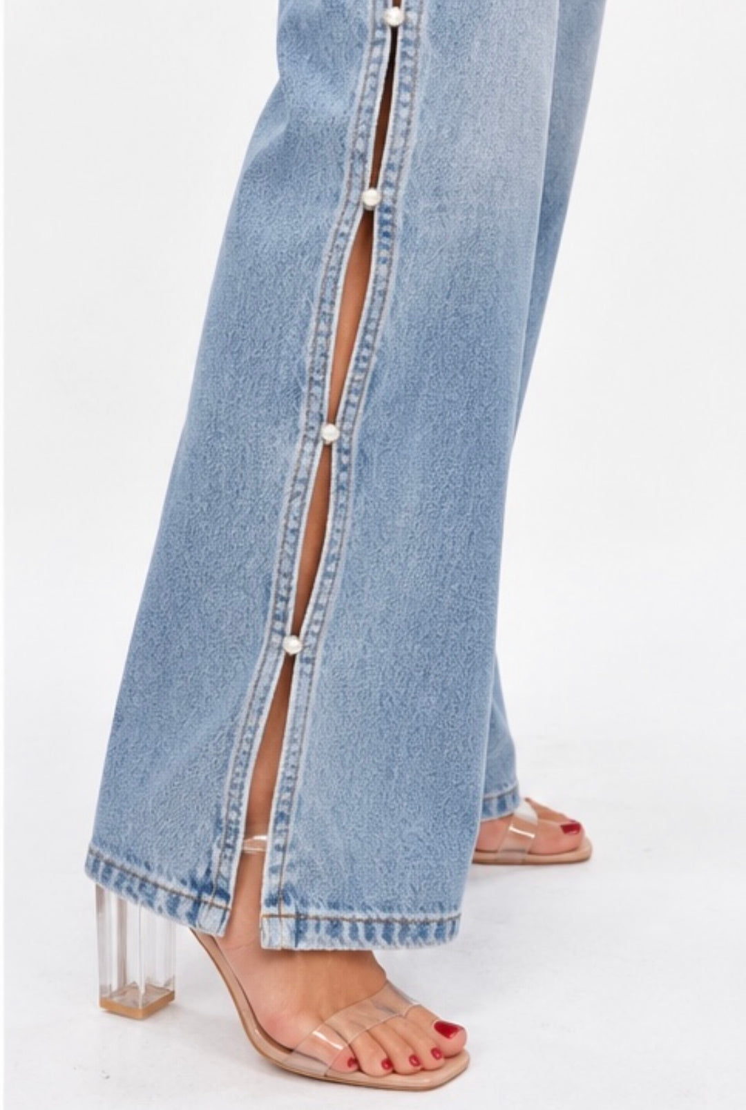 Spotlight Side Panel Wide Leg Jeans