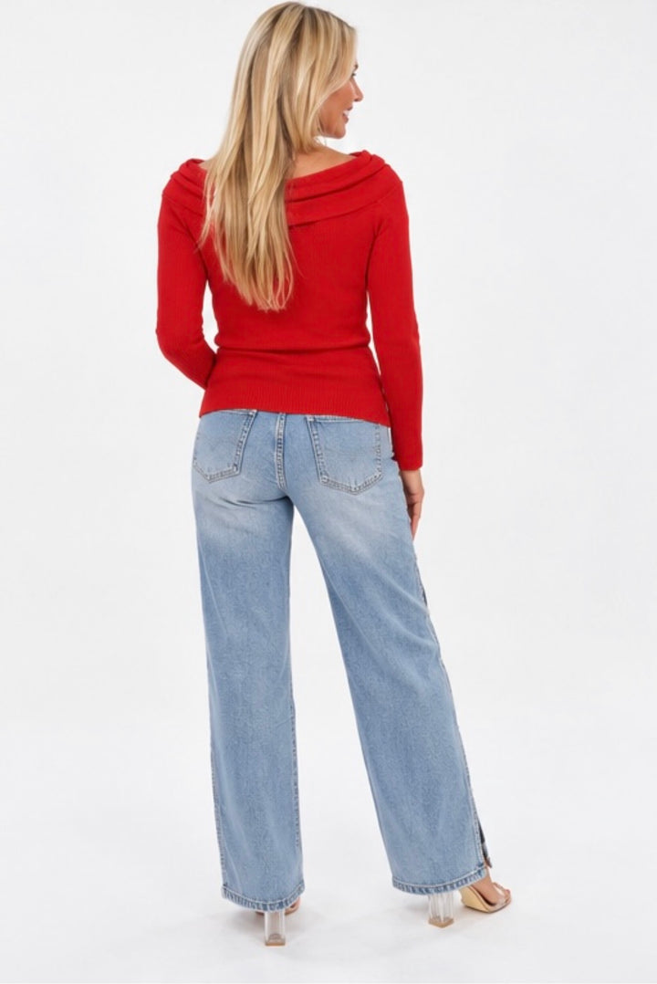 Spotlight Side Panel Wide Leg Jeans