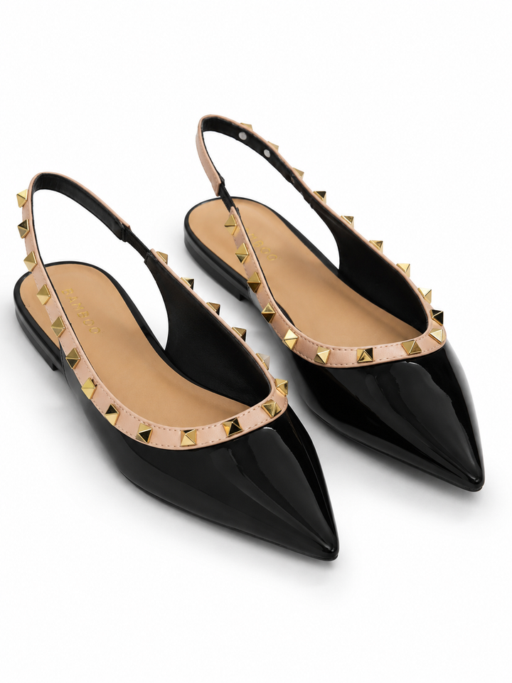 Studded Statement Slingback Flat