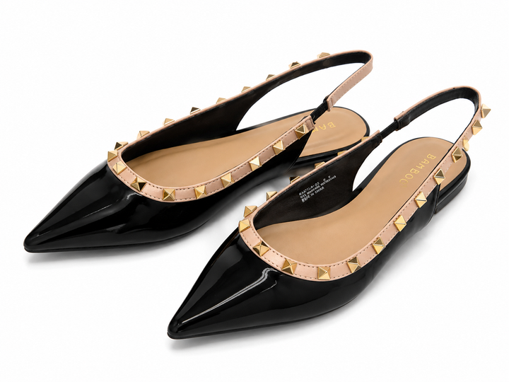 Studded Statement Slingback Flat