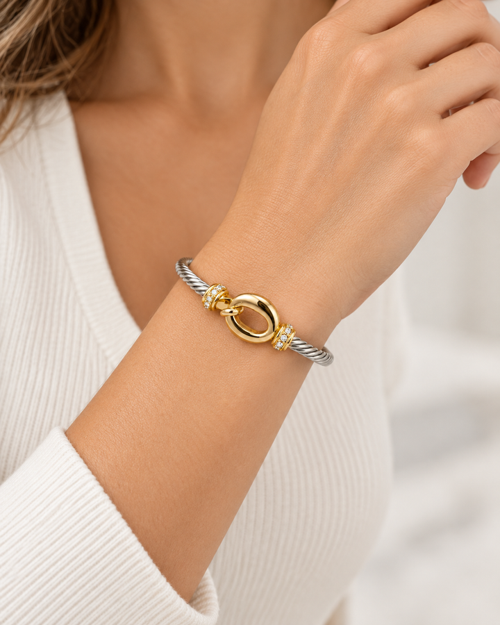 Twisted Anchor Cuff Bracelet